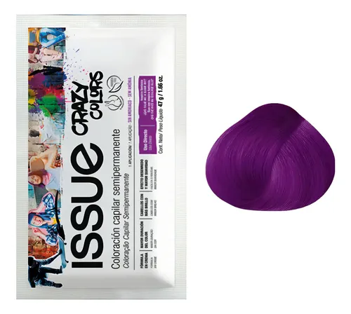 CRAZY VIOLETA ISSUE CRAZY COLORS COLORACION CAPILAR SEMIPERMANENTE 47GR