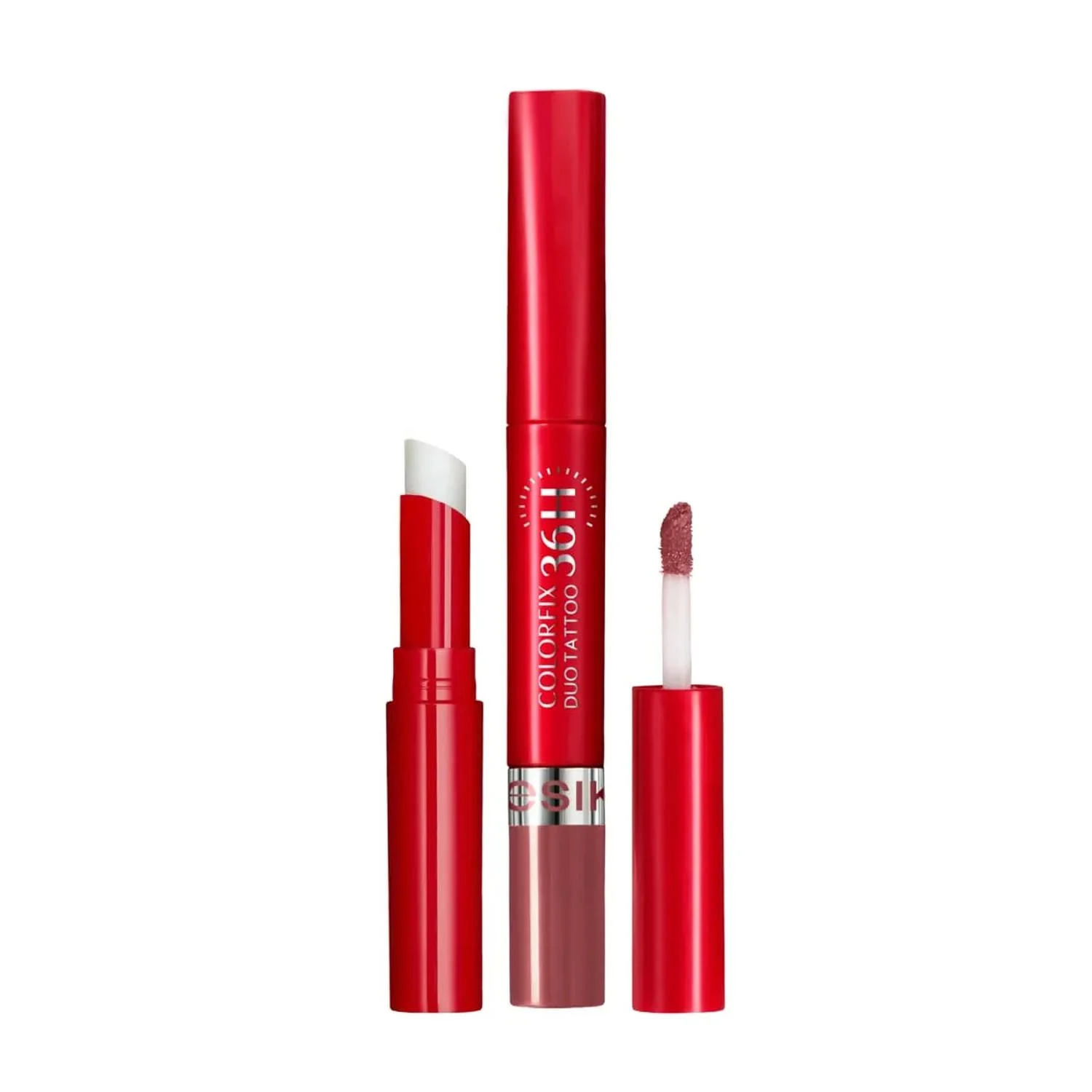 NUDE ROMANTICO DUO TATTO LABIAL 36H BARRA HUMECTANTE COLOR FIX 36H