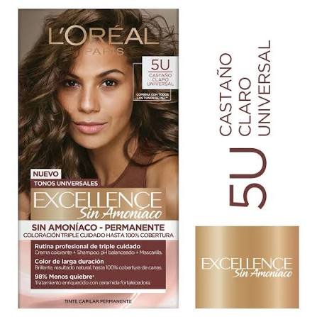 TINTE LOREAL PARIS 5U CASTAÑO CLARO UNIVERSAL KIT