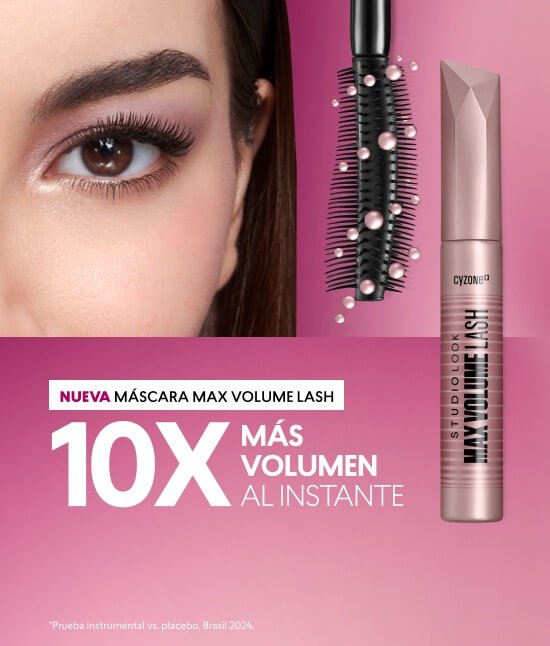 MAX VOLUMEN LASH MASCARA EFECTO VOLUMEN CYZONE